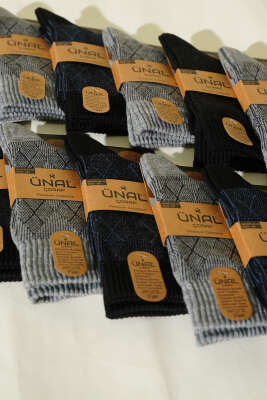 Erkek 12'li Yün Soket Çorap Asorti 3 - Thumbnail