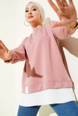 Pazarium - Alt Piliseli Loyşa Tunik Pudra