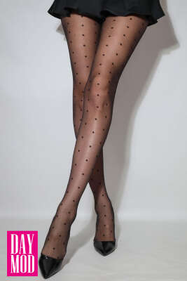 Pazarium - Point Külotlu Çorap 500 Siyah