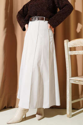 Pazarium - Çıma Şeritli Kemerli Etek Taş