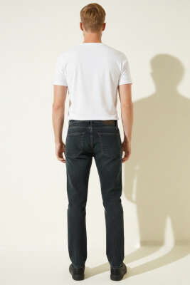 Baggy Erkek Kot Pantolon Kahve Tintli - Thumbnail