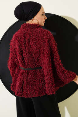 Kemerli Kuzu Panço Bordo - Thumbnail