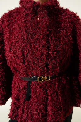 Kemerli Kuzu Panço Bordo - Thumbnail