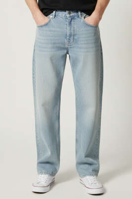 Pazarium - Regular Fit Cepli Kot Erkek Pantolon Mint