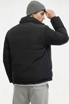 Giesto Armalı Detaylı Erkek Mont Siyah - Thumbnail