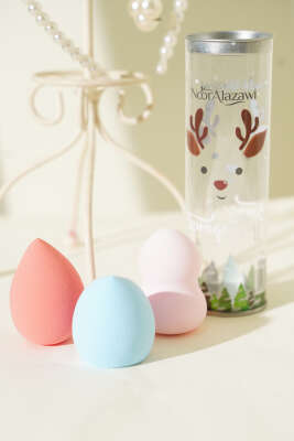 3'lü Kutulu Makyaj Süngeri Asorti - Thumbnail