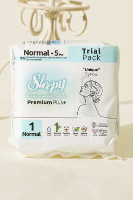 Pazarium - 5’li Sleepy Bio Natural Normal Hijyenik Ped 