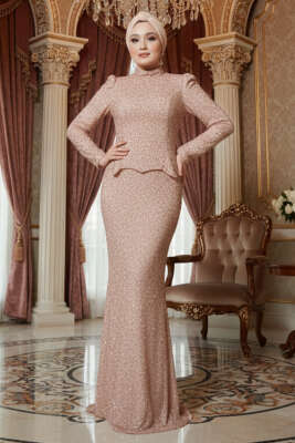 Pazarium - Taşlı Balık Model Abiye İkili Takım Pudra