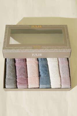 6'lı Çok Renkli Pamuklu Mutfak Havlu Seti Asorti 2 - Thumbnail