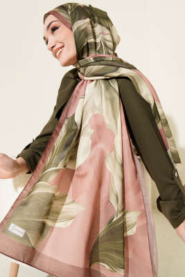 Mercan Desen Şal Kahve - Thumbnail