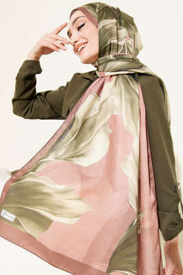 Mercan Desen Şal Kahve - Thumbnail