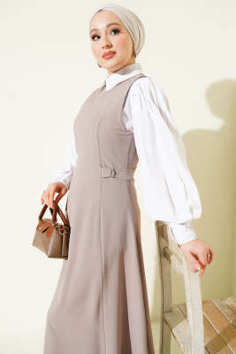 Pazarium - Yan Toka Detaylı Jile Vizon