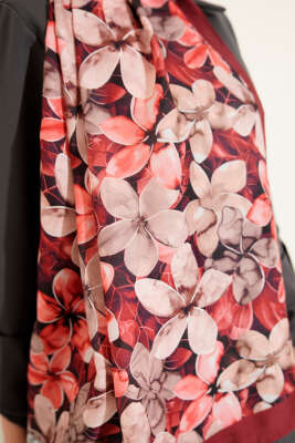 Manolya Desen Şal Bordo - Thumbnail