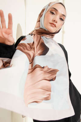 Pazarium - Mercan Desen Şal Taş