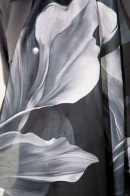 Mercan Desen Şal Antrasit - Thumbnail