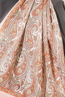 Çini Paisley Desen Şal Yavru Ağzı - Thumbnail