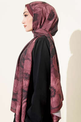 Desenli Bambu Kraş Bordo Serisi Asorti 1 - Thumbnail