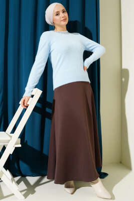 Yakası Taşlı Sakallı Kazak Mavi - Thumbnail