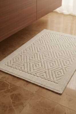 Geometrik Desen Banyo Paspası Asorti 4 - Thumbnail