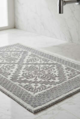 Pazarium - Geometrik Desen Banyo Paspası Asorti 8