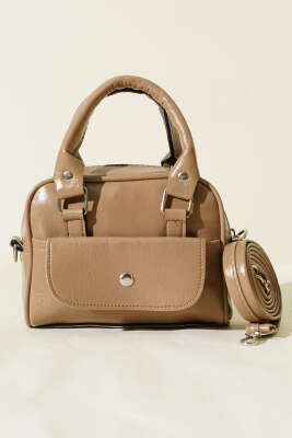 Mini Omuz & El Çantası Vizon - Thumbnail