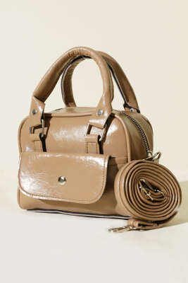 Mini Omuz & El Çantası Vizon - Thumbnail