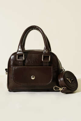 Mini Omuz & El Çantası Kahve - Thumbnail