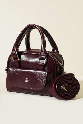 Mini Omuz & El Çantası Bordo - Thumbnail