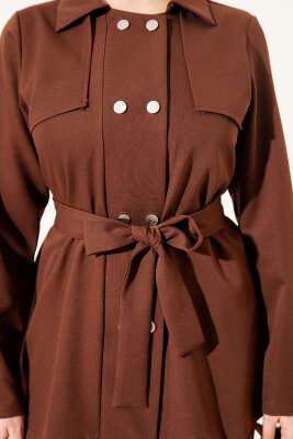 Metal Çıtçıtlı İkili Takım Kahve - Thumbnail