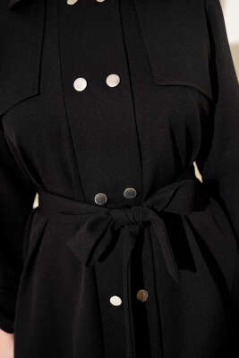 Metal Çıtçıtlı İkili Takım Siyah - Thumbnail