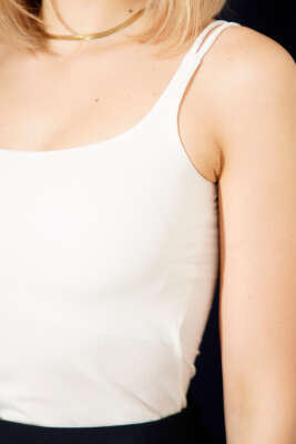 Çift İp Askılı Body Ekru - Thumbnail