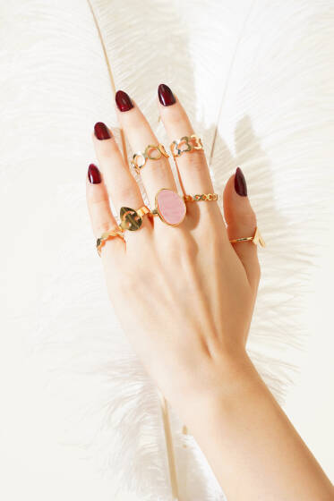 10'lu Figürlü Yüzük Seti Asorti 4 - Yüzük