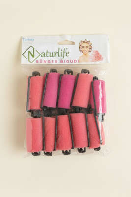 10'lu Süngerli Bigudi Fuşya 