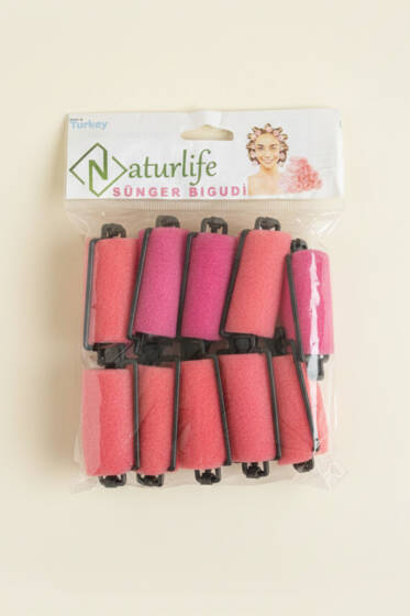 10'lu Süngerli Bigudi Fuşya - Saç Aksesuarları