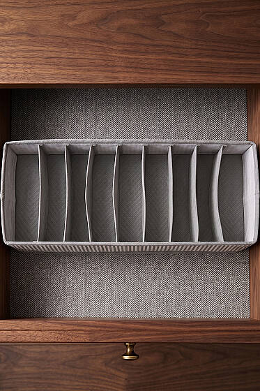 11 Bölmeli Akordiyon Düzenleyici Gri - Ev Dekorasyon