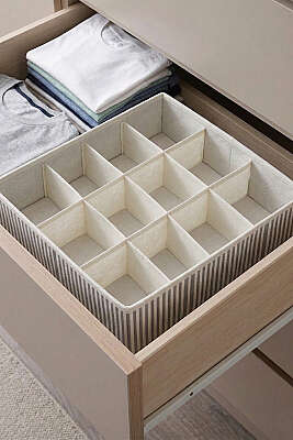 12 Bölmeli Çekmece Düzenleyici Gri - DERYA ÇEYİZ