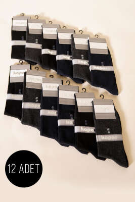 12'li Erkek Dikişsiz Soket Çorap Asorti 1 - KAPAR ÇORAP