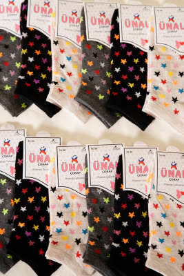 12'li Kadın Desenli Patik Çorap Asorti 11 - Babet / Patik Çorap