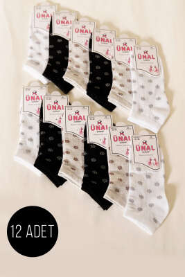 12'li Kadın Desenli Patik Çorap Asorti 13 - ÜNAL ÇORAP