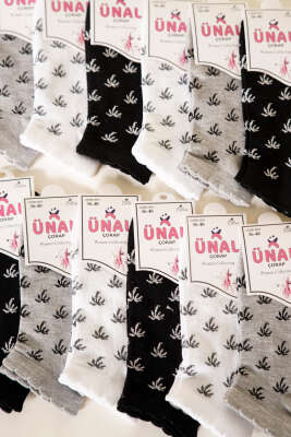 12'li Kadın Desenli Patik Çorap Asorti 2 - Babet / Patik Çorap