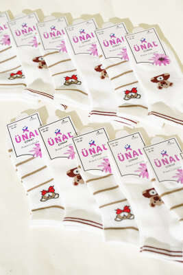 12'li Kadın Desenli Patik Çorap Asorti 36 - Babet / Patik Çorap