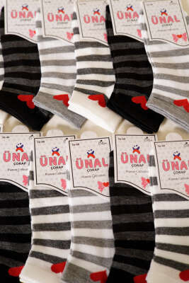 12'li Kadın Desenli Patik Çorap Asorti 8 - Babet / Patik Çorap