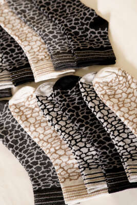 12'li Kadın Karışık Desenli Patik Çorap Asorti 1 - Günün Seçilenleri