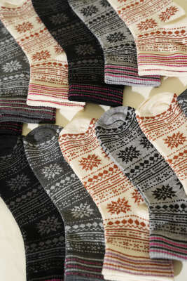 12'li Kadın Karışık Desenli Patik Çorap Asorti 2 - Günün Seçilenleri