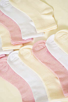 12'li Kadın Kısa Konç Çorap Asorti 7 - Babet / Patik Çorap