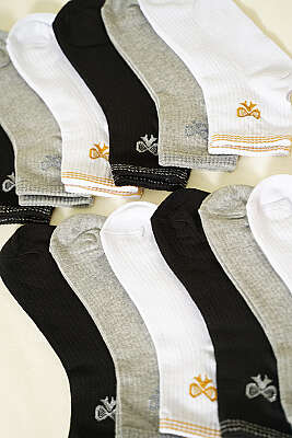 12'li Kadın Kısa Konç Çorap Asorti 8 - Babet / Patik Çorap