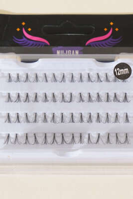 12mm Tekli Kirpik Siyah - Makyaj Aksesuarları