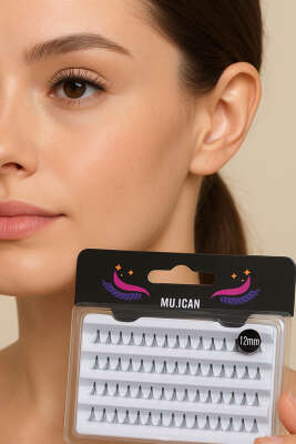 12mm Tekli Kirpik Siyah