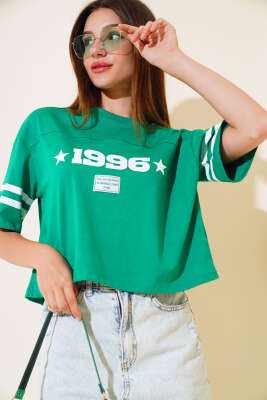 1996 Baskılı T-shirt Benetton 