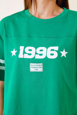 1996 Baskılı T-shirt Benetton - Kadın Giyim Modelleri